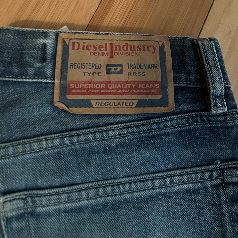 Diesel Blue Relaxed Jeans with Vintage Fading. Great condition. No stains etc